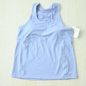 Women’s light blue active wear compression tank top